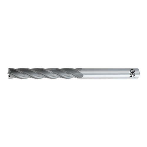 OSG 484-9843 | 25.00mm Diameter x 25.00mm Shank x 76.00mm LOC x 153.00mm OAL x 30 Degree Helix Angle 4 Flute Bright Coated Carbide 484 Square End Mill