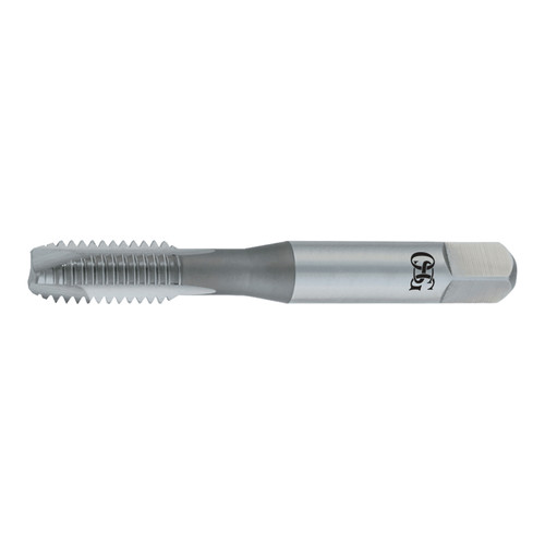 OSG 1830400 | #6- 32 Thread Size x 0.194" Shank x 0.507" Thread Length x 2.382" OAL UNC STI H3 Plug (4P) Chamfer Type 2 Flute Right Hand Bright Coated HSS 125 Spiral Point STI Tap