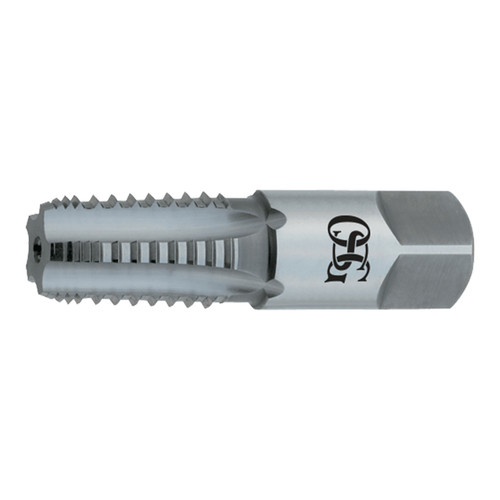 OSG 1315808 | 1-1/4" - 11 Thread Size x 1.313" Shank x 1.752" Thread Length x 4.000" OAL NPT, ANPT 5 Flute Right Hand TiCN Coated HSS 108G Standard Pipe Tap
