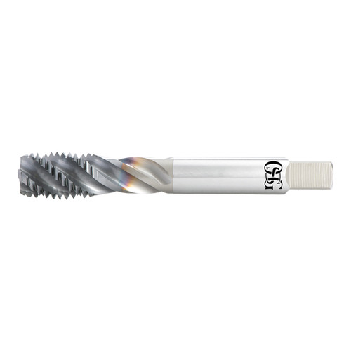 OSG 1654501108 | A Brand UNC 9/16" - 12 Thread Size x 0.429" Shank x 0.665" Length x 4.331" OAL Modified Bottom (2.5P) Chamfer H5 3 Flute V Coated VC-10 16545 Spiral Flute Tap