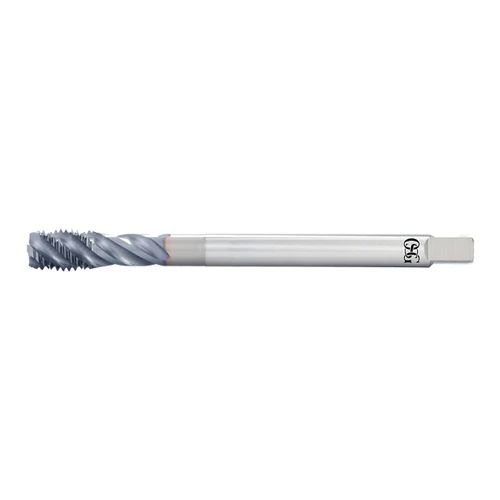 OSG 1652504508 | A Brand UNC 3/4" - 1 Thread Size x 0.590" Shank x 1.000" Length x 7.874" OAL Modified Bottom (2.5P) Chamfer H5 4 Flute V Coated VC-10 16525 Spiral Flute Tap