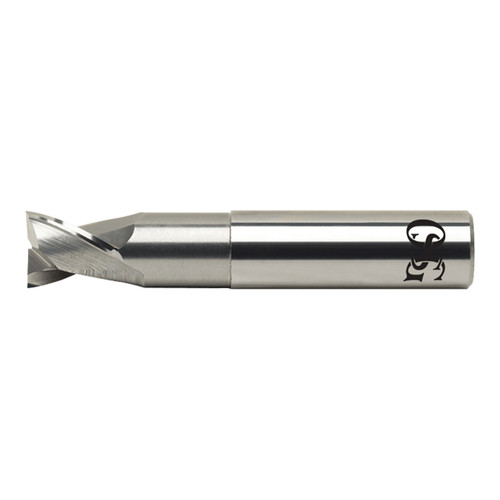 OSG 20230200 | EXOCARB 1/4" Diameter x 0.250" Shank x 0.250" LOC x 2.500" OAL x 0.020" Radius x 30 Degree Helix Angle 2 Flute BRIGHT Coated Carbide 2023 Corner Radius End Mill