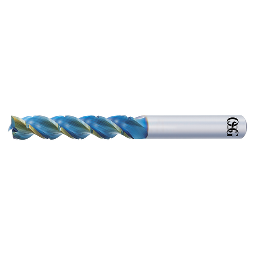 OSG 86310209 | A Brand 0.500" Diameter x 0.500" Shank x 1.500" LOC x 4.000" OAL x 41 Degree Helix Angle 3 Flute DLC Coated Carbide Square End Mill OSG 86310209 | A Brand 0.500" Diameter x 0.500" Shank x 1.500" LOC x 4.000" OAL x 41 Degree Helix Angle 3 Flute DLC Coated Carbide Square End Mill