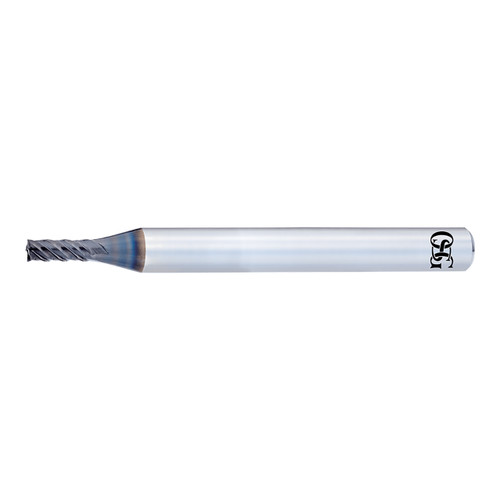 OSG 8549810 | A Brand 10.00mm Diameter x 1.00mm Shank x 25.00mm LOC x 8.00mm OAL x 43 Degree Helix Angle 6 Flute DUROREY Coated Carbide 8540 Square End Mill