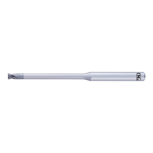 OSG 8557642 | A Brand 4.00mm Diameter x 6.00mm Shank x 3.20mm LOC x 6.00mm OAL x 1.00mm Radius x 30 Degree Helix Angle 4 Flute DUROREY Coated Carbide 8592 Corner Radius End Mill