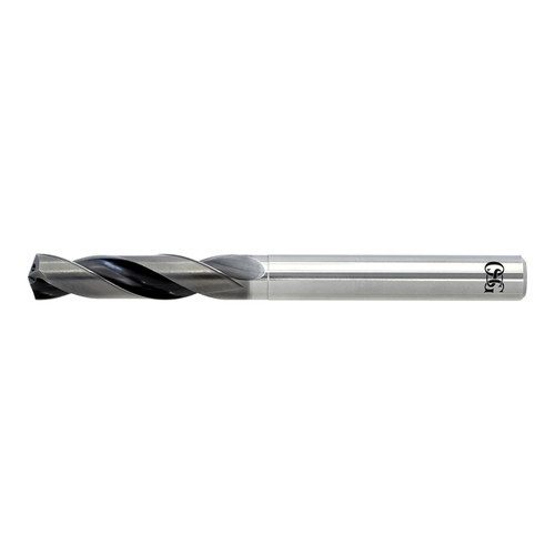 OSG 8666060 | A Brand 10.60mm Drill Size x 11.00mm Shank x 53.00mm Flute Length x 113.00mm OAL x 140 Degree Point Angle 2 Flute WXL Coated Carbide 5200 Screw Machine Length Drill Bit