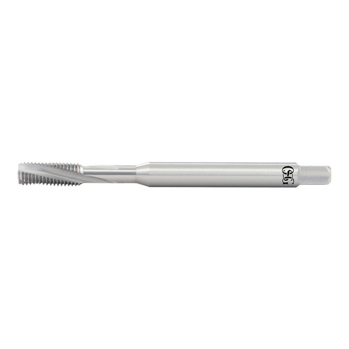 OSG 1660000500 | A BRAND M8 x 1.25mm Thread Size x 15.00mm Thread Length M D5 Modified Bottom (2.5P) Chamfer Type 3 Flute Right Hand Bright Coated Carbide 16600 Spiral Flute Tap