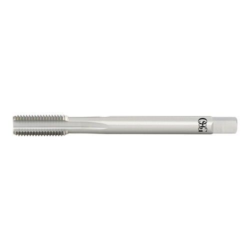 OSG 1661000700 | A BRAND M12 x 1.25mm Thread Size x 9.32mm Shank x 21.00mm Thread Length x 100.00mm OAL MF D6 Bottom (1.5P) Chamfer Type 4 Flute Right Hand Bright Coated Carbide 16610 Straight Flute Tap