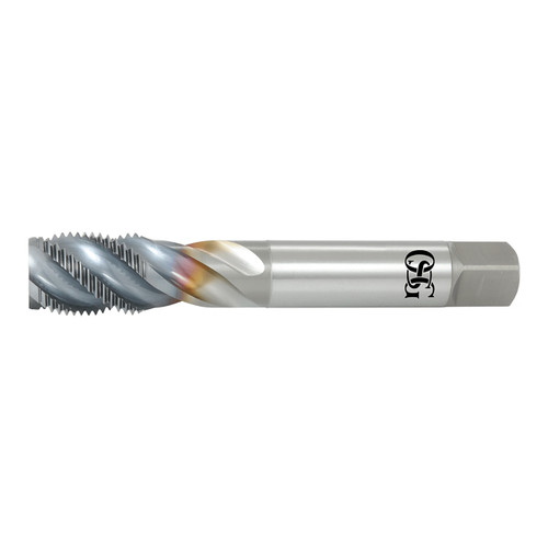 OSG 1658102008 | A BRAND 1/4" - 19 Thread Size x 0.563" Shank x 0.748" Thread Length x 3.937" OAL BSPP 3 Flute Right Hand V Coated HSSE 16581 Standard Pipe Tap
