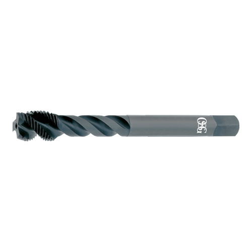 OSG 2232601 | HY-PRO TAP UNF 1/2" - 2 Thread Size x 0.367" Shank x 0.614" Length x 3.937" OAL Modified Bottom (2.5P) Chamfer 3 Flute Steam Oxide Coated HSSE 220 Spiral Flute Tap
