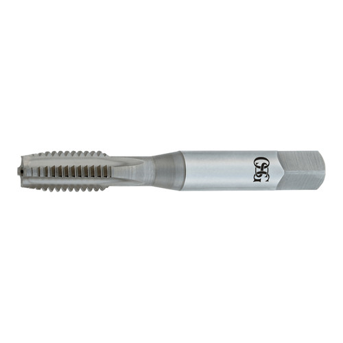 OSG 2493503 | HY-PRO TAP UNF 1/4" - 28 Thread Size x 0.255" Shank x 0.594" Length x 2.500" OAL Plug (4P) Chamfer H3 3 Flute Nitride Coated HSSE 240 Straight Flute Tap