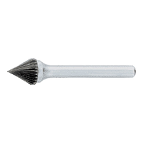 OSG 950-3750 | 3/8" Diameter x 0.250" Shank x 2.188" OAL Bright Coated Carbide 950 Cone Burr