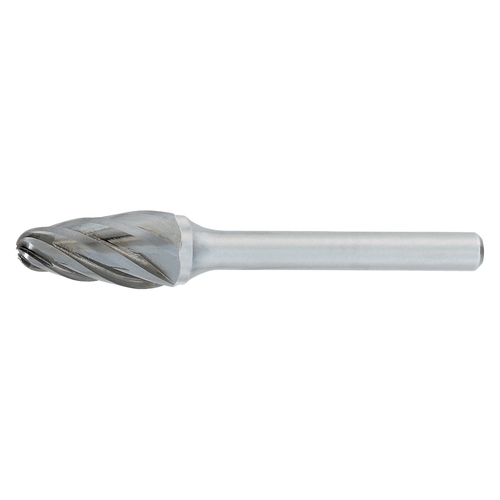 OSG 883-5000 | 1/2" Diameter x 0.250" Shank x 1.000" LOC x 2.750" OAL Bright Coated Carbide Ball Nosed Tree Shape Burr OSG 883-5000 | 1/2" Diameter x 0.250" Shank x 1.000" LOC x 2.750" OAL Bright Coated Carbide Ball Nosed Tree Shape Burr