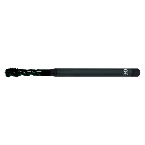 OSG 0144501 | EXOTAP 3/8"-24 TPI Thread Size x 0.500" Thread Length x 0.381" Shank 3 Flute Bottom Chamfer UNF Steam Oxide Coated HSSE Spiral Flute Tap OSG 0144501 | EXOTAP 3/8"-24 TPI Thread Size x 0.500" Thread Length x 0.381" Shank 3 Flute Bottom Chamfer UNF Steam Oxide Coated HSSE Spiral Flute Tap