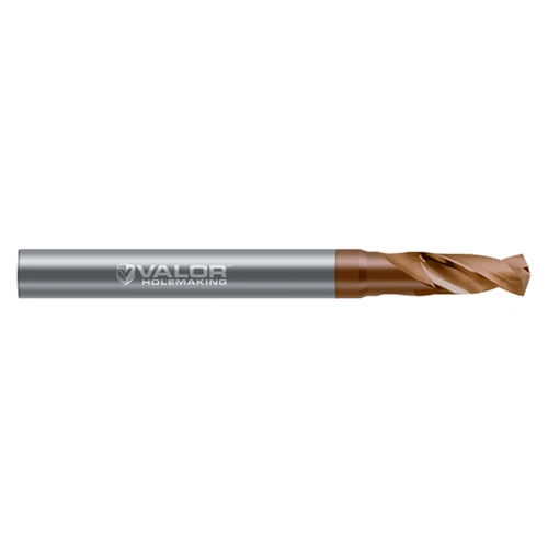 Valor V725074-X | 0.232" Diameter x 6.00mm Shank x 0.696" Drill Length x 140 Degree Point Angle 2 Flute Val-Max X Coated High Performance Drill