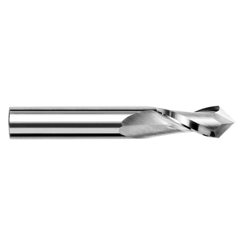Harvey Tool 12977 | 0.070" Diameter x 0.125" Shank x 0.219" LOC x 1.500" OAL x 120 Degree Included Angle 2 Flute UN Coated Carbide Drill/End Mill
