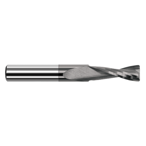 Harvey Tool 70708-C4 | 1/8" Diameter x 1/8" Shank x 3/8" LOC x 1-1/2" OAL x 0.030" Radius 2 Flute Amorphous Diamond Coated Carbide Corner Radius End Mill