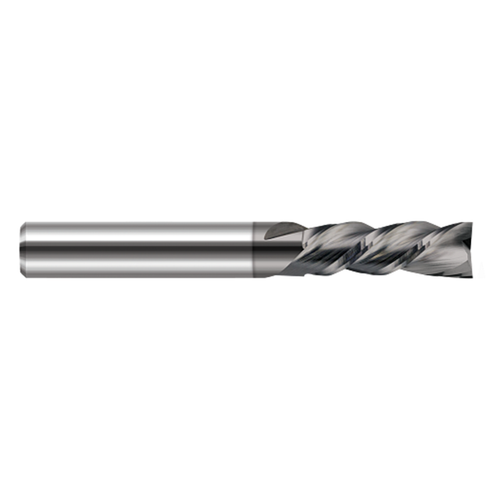 Harvey Tool 775924-C4 | 3/8" Diameter x 3/8" Shank x 1-1/8" LOC x 3" OAL 2 Flute Amorphous Diamond Coated Carbide Square End Mill for Plastic
