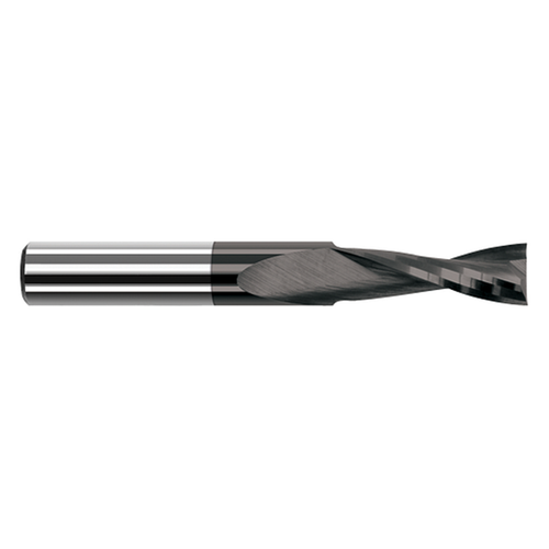 Harvey Tool 878762-C4 | 0.063" Diameter x 0.250" Shank x 0.186" LOC x 2.000" OAL 2 Flute Amorphous Diamond Coated Carbide Square End Mill for Plastic