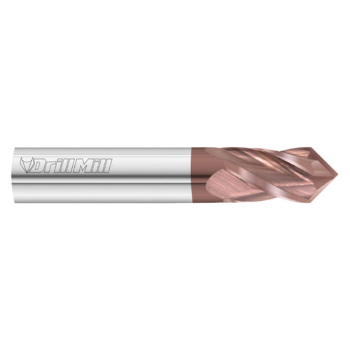 Fullerton Tool 12704 | 3/16" Diameter x 3/16" Shank x 2" OAL 4 Flute FC20 Coated Drill Mill