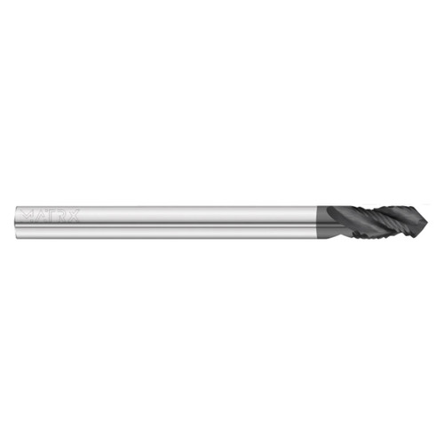 Fullerton Tool 25312 | 0.374" Diameter x 0.374" Shank x 4.921" OAL 3 Flute MATRX Poly Drill