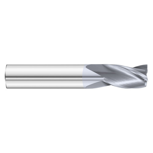 Fullerton Tool 30325 | 13/32" Diameter x 7/16" Shank x 2-3/4" OAL 3 Flute TiCN Coated Square End Mill