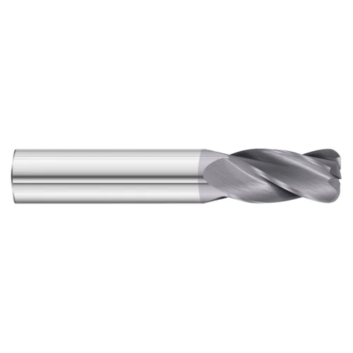 Fullerton Tool 30977 | 5/16" Diameter x 5/16" Shank x 2-1/2" OAL x 0.060" Radius 4 Flute TiAlN Coated Corner Radius End Mill