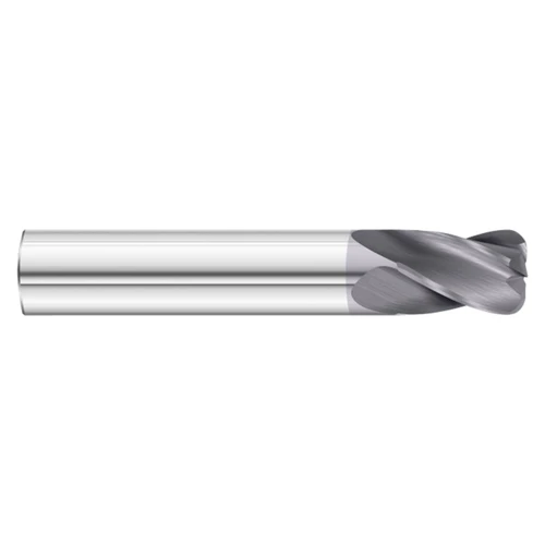 Fullerton Tool 31545 | 5/16" Diameter x 5/16" Shank x 2-1/2" OAL x 0.060" Radius 4 Flute TiAlN Coated Corner Radius End Mill