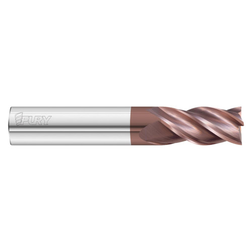 Fullerton Tool 35228 | 5/8" Diameter x 5/8" Shank x 3-1/2" OAL 4 Flute FC20 Coated Square End Mill