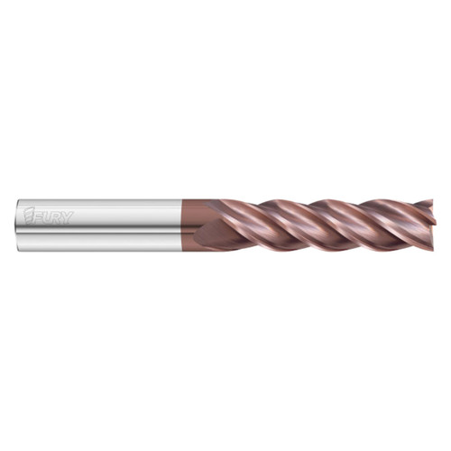 Fullerton Tool 35275 | 3/4" Diameter x 3/4" Shank x 5" OAL 4 Flute FC20 Coated Square End Mill