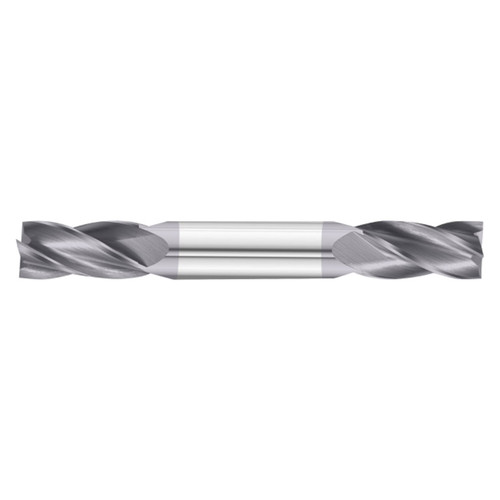 Fullerton Tool 37004 | 7/32" Diameter x 3/8" Shank x 3-1/2" OAL 4 Flute TiAlN Coated Square End Mill