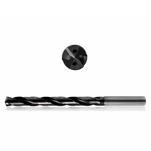 Precision Cutting Tools 9544499 | 11/64" Size x 0.17mm Diameter x 6.00mm Shank x 24.00mm Flute Length x 66.00mm OAL x 140 Degree Point Angle 2 Flute Varianta Supral Coated Carbide Coolant Fed Drill