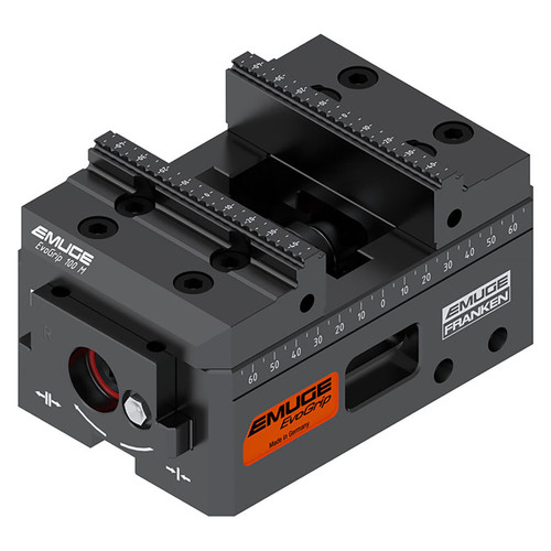 Emuge EvoGrip SEG1080.6544 | 100.00mm Width x 150.00mm Length x 85.00mm Height Steel Centering Vise with Grip Jaws Set