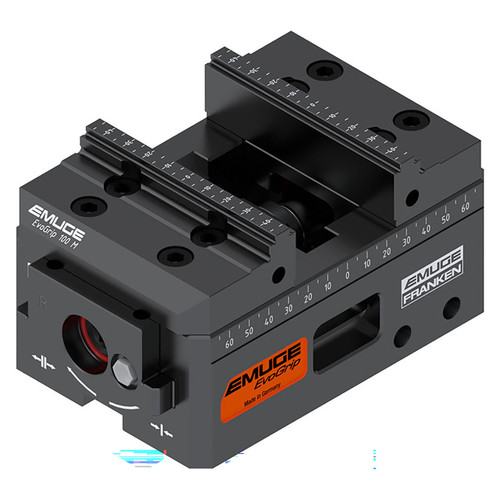 Emuge EvoGrip SEG1080.6547 | 100.00mm Width x 150.00mm Length x 85.00mm Height Steel Centering Vise - Stepped Jaws Set