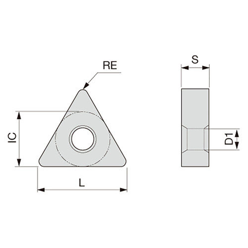 Tungaloy 6782316 | TNMG 232E TF T9215 1/4" Circle Diameter x 0.187" Thickness x 0.433" Edge Length x 0.032" Radius Ti-compound+Al2O3+TiN Coated Carbide Turning Insert