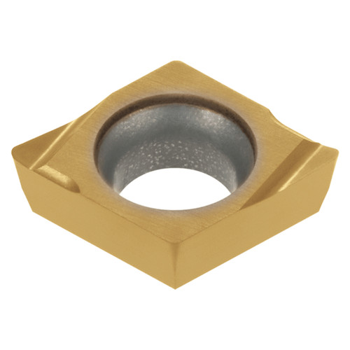 Tungaloy 6967510 | EPGT521 FL-J08 SH7025 0.156" Circle Diameter x 0.063" Thickness x 0.161" Edge Length x 0.016" Radius x 11 Degree Clearance Angle TiAlN+TiCN Coated Carbide Turning Insert