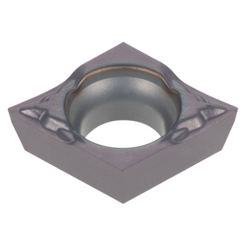 Tungaloy 7743504 | EPGT521 F-JS SH7025 0.156" Circle Diameter x 0.063" Thickness x 0.161" Edge Length x 0.016" Radius x 11 Degree Clearance Angle TiAlN+TiCN Coated Carbide Turning Insert