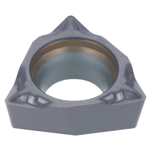 Tungaloy 6967619 | WBGT520 FR-JS SH7025 0.156" Circle Diameter x 0.063" Thickness x 0.133" Edge Length x 0.004" Radius x 5 Degree Clearance Angle TiAlN+TiCN Coated Carbide Turning Insert