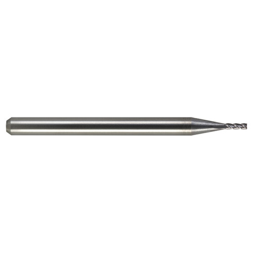 M.A. Ford 11101180 | 0.30mm Diameter x 3.00mm Shank x 0.90mm LOC x 38.00mm OAL x 30 Degree Helix Angle 4 Flute Uncoated Carbide 111 Square End Mill