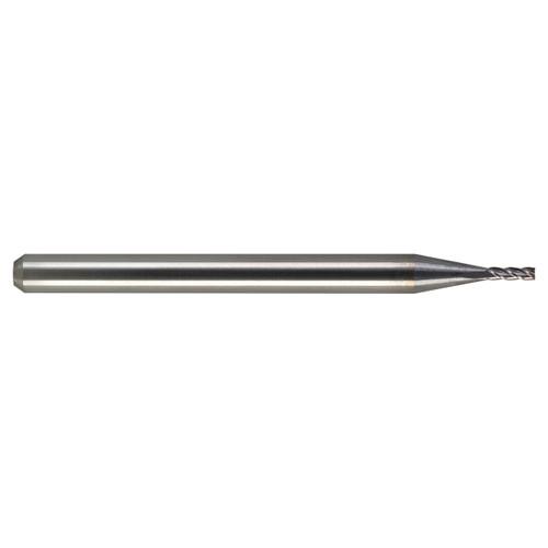 M.A. Ford 11109370 | 3/32" Diameter x 1/8" Shank x 9/32" LOC x 1-1/2" OAL x 30 Degree Helix Angle 4 Flute Uncoated Carbide 111 Square End Mill