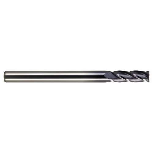 M A Ford 11125000A | 1/4" Diameter x 1/4" Shank x 3/4" LOC x 2.500" OAL x 30 Degree Helix Angle 4 Flute ALtima Coated Carbide Square End Mill