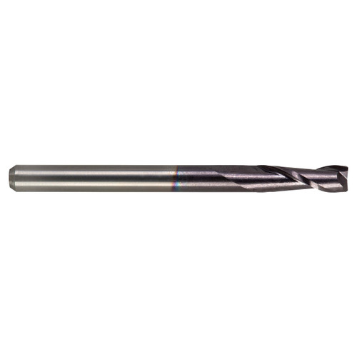 M A Ford 12112500A | 1/8" Diameter x 1/8" Shank x 3/8" LOC x 1.500" OAL x 30 Degree Helix Angle 2 Flute ALtima Coating Carbide Square End Mill
