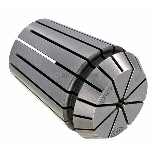 Techniks 04211IS | 5/32" - 5/8" Capacity x 1/32" Increment ER25 Bearing steel Collet Set - 16pcs