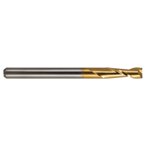 M.A. Ford 12119680T | 5.00mm Diameter x 5.00mm Shank x 20.00mm LOC x 51.00mm OAL x 30 Degree Helix Angle 2 Flute TiN Coated Carbide 121 Square End Mill