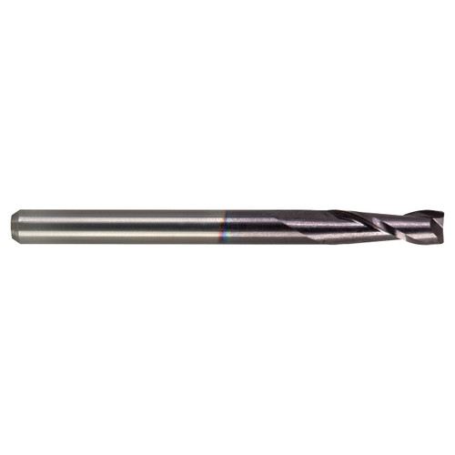 M A Ford 12125000A | 1/4" Diameter x 1/4" Shank x 3/4" LOC x 2.500" OAL x 30 Degree Helix Angle 2 Flute ALtima Coating Carbide Square End Mill