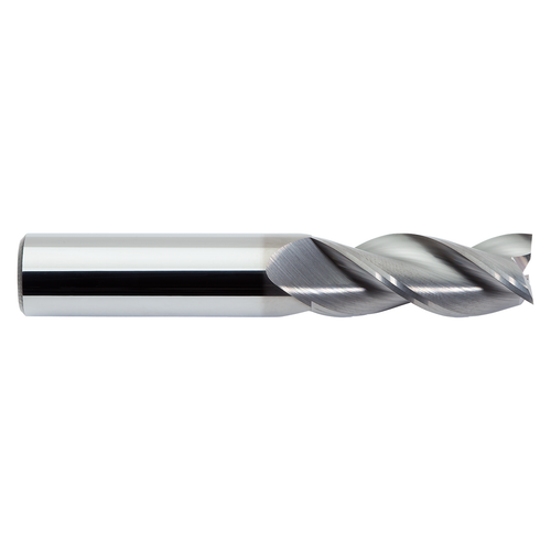 M A Ford 13825005CE | 1/4" Diameter x 1/4" Shank x 1.000" LOC x 3.000" OAL x 36 Degree Helix Angle 3 Flute CERAedge Coated Carbide Square End Mill