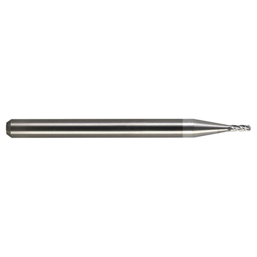 M.A. Ford 14004680C | 3/64" Diameter x 1/8" Shank x 7/64" LOC x 1-1/2" OAL x 30 Degree Helix Angle 4 Flute TiCN Coated Carbide 140 Ball Nose End Mill