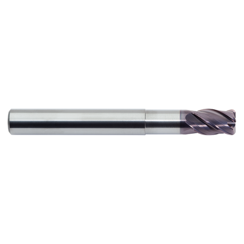 M.A. Ford 158M06N20-0.3RA | 6.00mm Diameter x 6.00mm Shank x 9.00mm LOC x 20.00mm Neck Length x 75.00mm OAL x 0.300" Radius x 35-38 Degree Helix Angle 4 Flute ALtima Xtreme Coated Carbide 158 Corner Radius End Mill