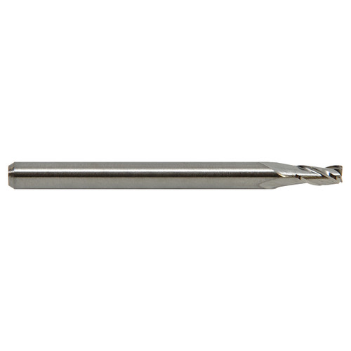 M A Ford 16906250R.005 | 1/16" Diameter x 1/8" Shank x 1/8" LOC x 1-1/2" OAL x 0.005" Radius x 30 Degree Helix Angle 3 Flute Uncoated Carbide 169 Stub Corner Radius End Mill
