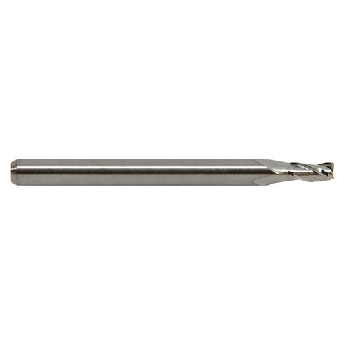 M.A. Ford 16909370R.005 | 3/32" Diameter x 1/8" Shank x 3/16" LOC x 1-1/2" OAL x 0.005" Radius x 30 Degree Helix Angle 3 Flute Uncoated Carbide 169 Stub Corner Radius End Mill